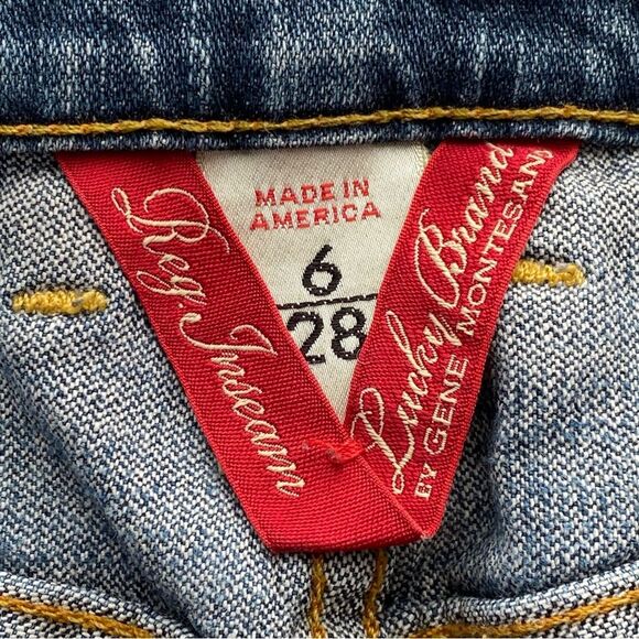 Y2K Lucky Brand Distressed Easy Rider Bootcut Jeans Size 6 - Picture 11 of 16